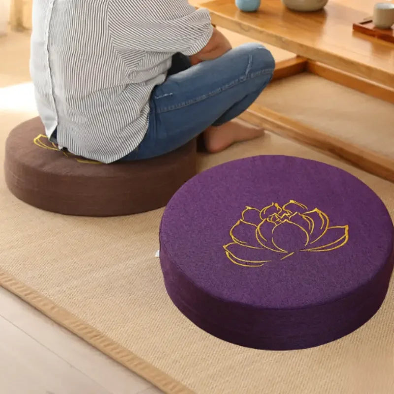 Coussin De Yoga De Méditation En Lin