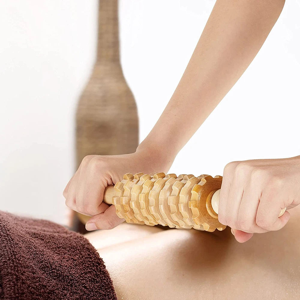 Rouleau Massage Bois 2 pièces