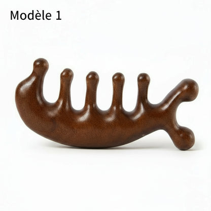 Peigne De Massage En Bois