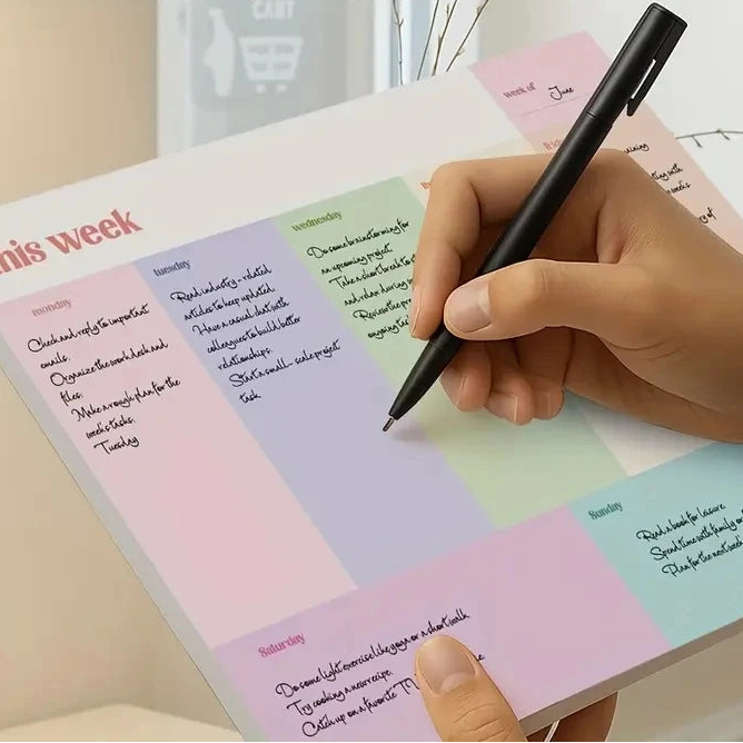 Planificateur De Semaine Coloré